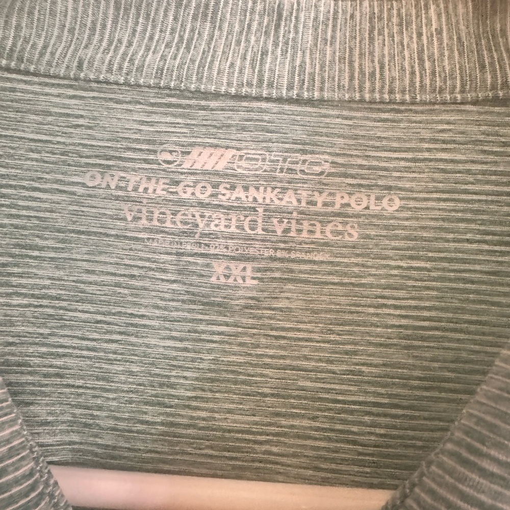 VINEYARD VINES On the Go Sankaty green striped performance polo size XXL - Picture 9 of 9